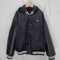 Prada Oversized Pilot Hooded Cotton Jacket
