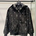 Louis Vuitton Starry Logo Rhinestone Hooded Jacket