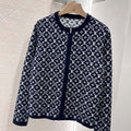 Louis Vuitton Jacquard Zipper Knitted Cardigan