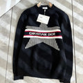 Christian Dior Timeless Crochet Knit Pullover Wool Sweater