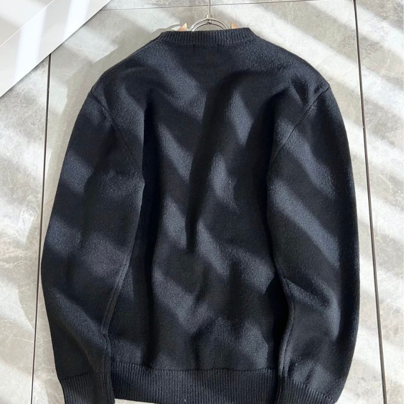 Christian Dior Timeless Crochet Knit Pullover Wool Sweater