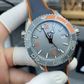 Omega Gray Plate Quarter Orange Watch