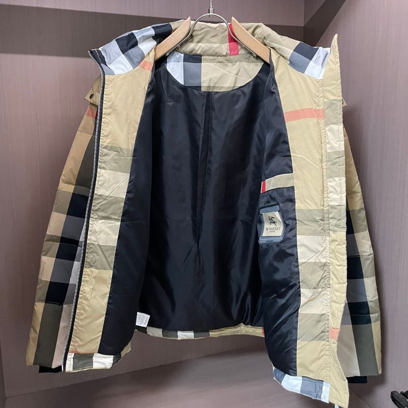 Burberry Down Jacket with Stand Collar