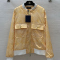 LV Monogram Stand Collar Baseball Jacket