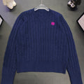 Loewe Braided V-Neck Wool Sweater