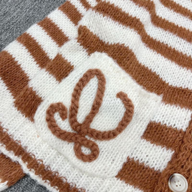 Loewe Signature Mohair Striped Cardigan