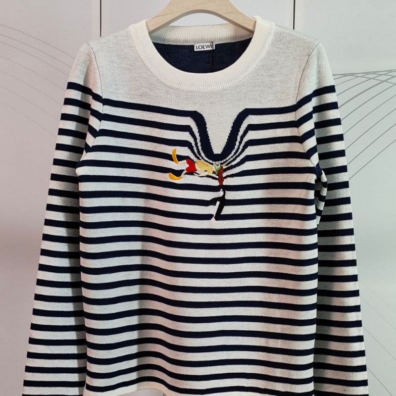 Loewe Suna Fujita Penguin Striped Sweater
