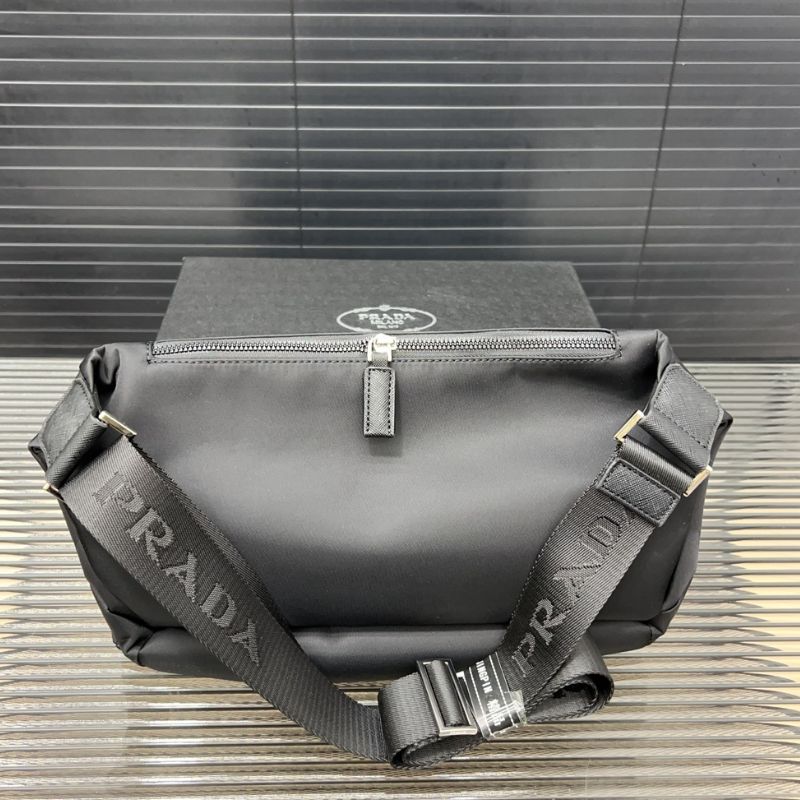 Prada Enamel Logo Recycled Nylon Crossbody Waist Bag