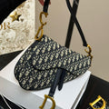 Dior Monogram Saddle Roman Shoulder Strap Bag