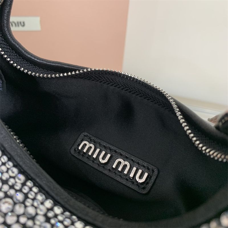 Miu Miu Wander Crystal Embellished Shoulder Bag