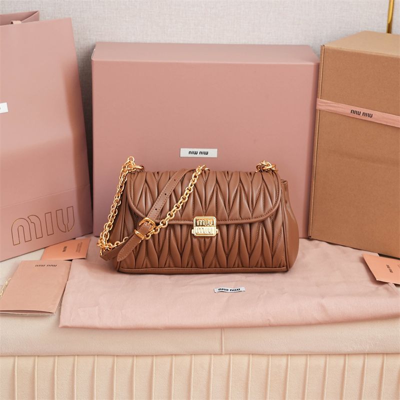 Miu Miu Matelasse Leather Shoulder Bag