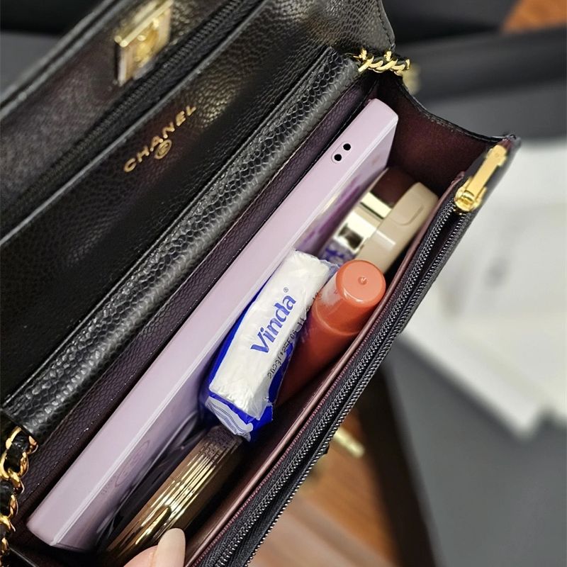 Chanel Classic WOC Black Caviar GHW Luxury Bag