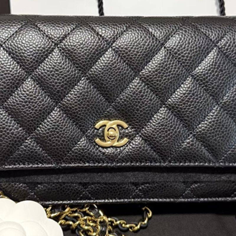 Chanel Classic WOC Black Caviar GHW Luxury Bag