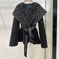 LV Black Coats Jackets WomenS