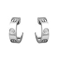 Love earrings, 2 diamonds