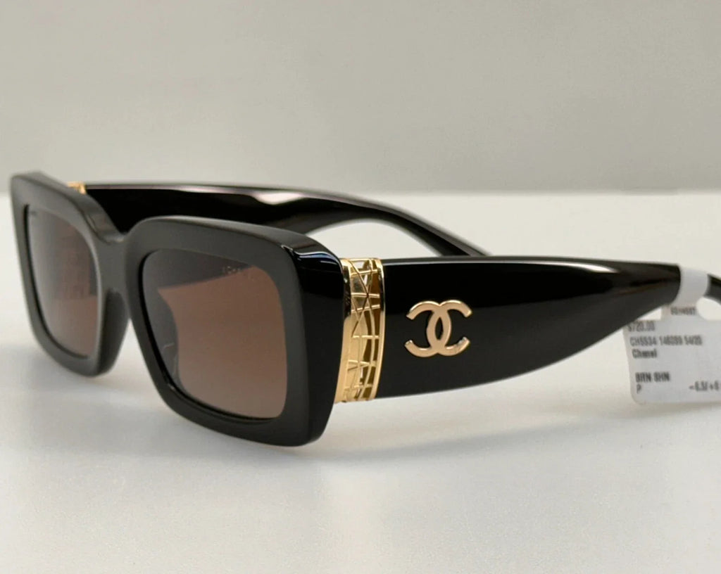 Chanel Sunglasses Dark Taupe Brown