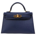 Hermès Kelly Mini II Blue Sapphire